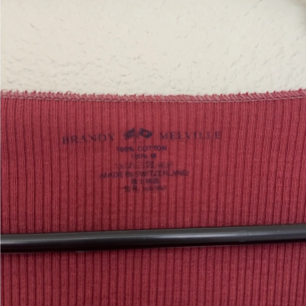 Women's Maroon Long Sleeve Top - Picture 2 of 5